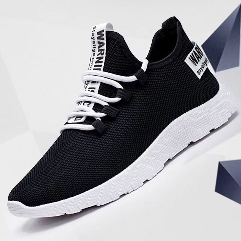Men's Shoes 2023 New Summer Men's Sneakers Trendy Mesh Breathable Flying Woven Casual All-match Youth Shoes for Men