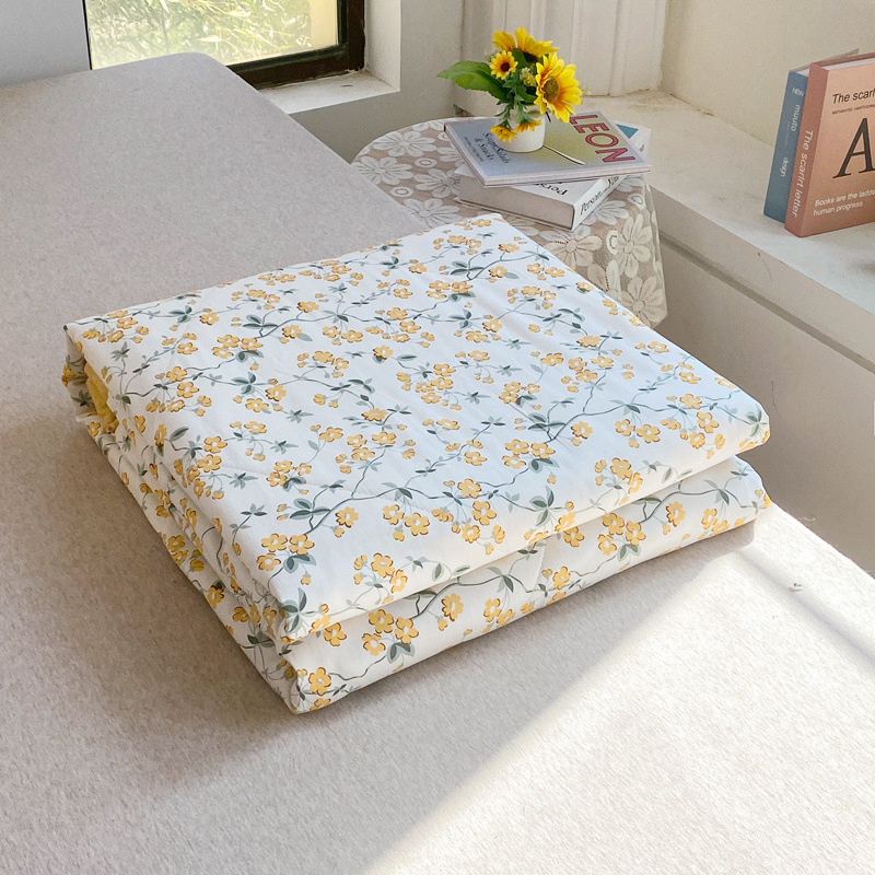 Picture of Class A double-sided cotton summer quilt air conditioning quilt 100 cotton summer quilt single-pair machine washable summer thin quilt wholesale