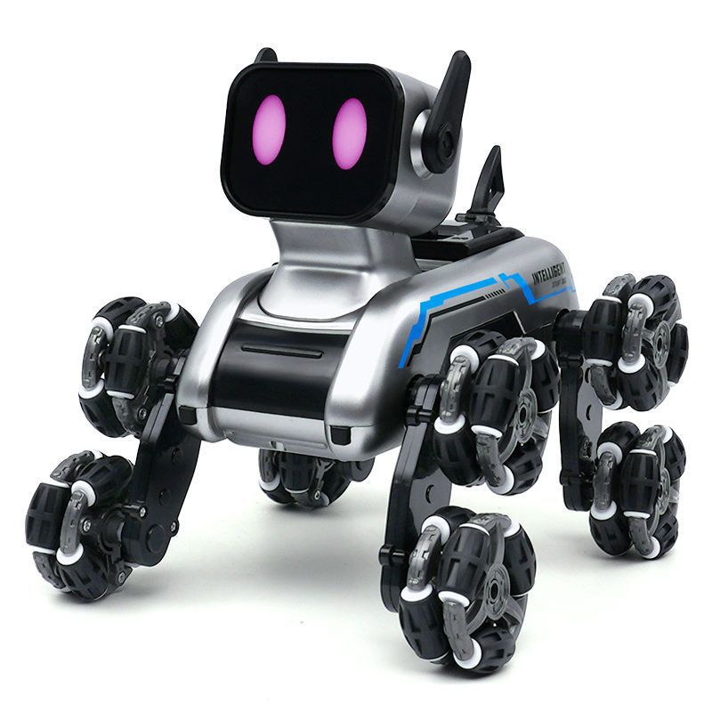 Picture of Internet Celebrity Kidsren's Remote Control Car Eight-wheel Stunt Mechanical Dog Swing Arm Climbing Off-road Vehicle Digital Music Robot Dog Toy