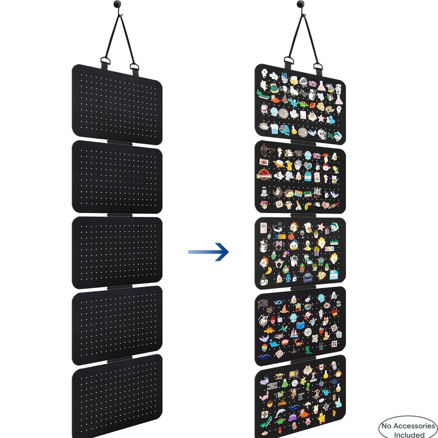 Cross-Border Felt Brooch Badge Storage Board Jewelry Display Board Wall-Mounted Display Hanging Bag Jewelry Earring Storage Bag