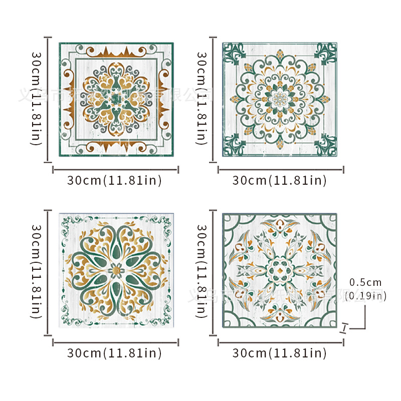 Picture of American Country Series Wooden Painting Retro Mandala Pattern Listing Bedroom Living Room Shop Decoration Wall Hanging Wooden