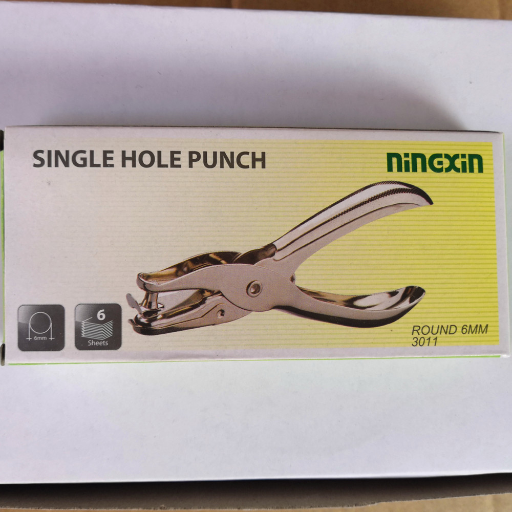 All metal hand pliers punching machine 8*13cm hole punch hand holding single hole punch stationery punching machine