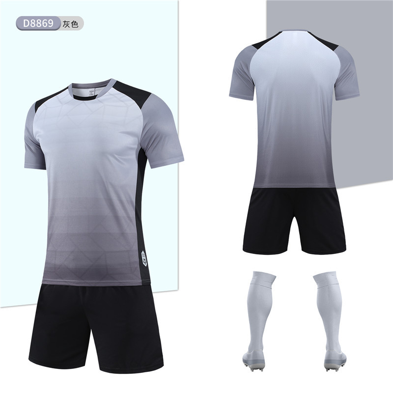 Summer New Style Lightweight and Quick-Drying Football Uniform Suit for Adults and Children, Short-Sleeved Training Suit