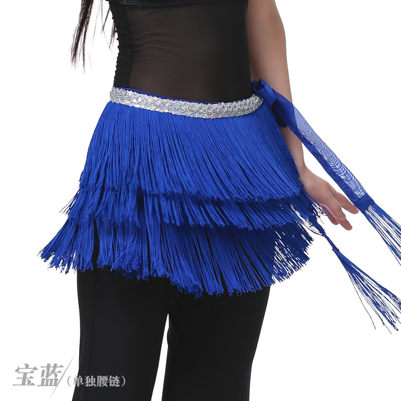 Picture of Dancer three-layer tassel waist chain belly dance waist chain belly dance tassel hip towel tassel belt wholesale