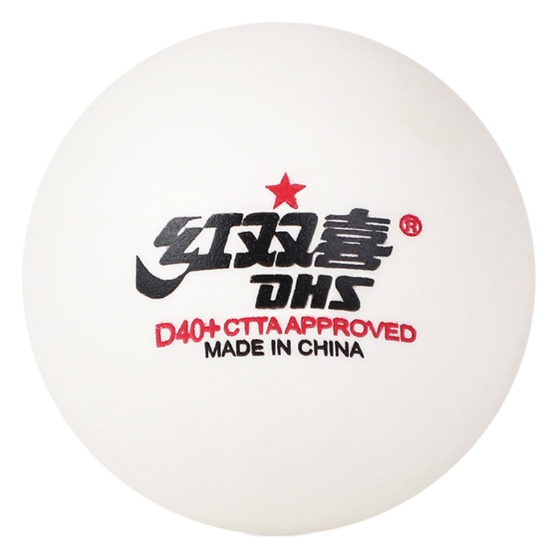 Red Double Happiness Table Tennis One Star Two Star Three Star Competition Training Indoor Children's Top 40 + White Table Tennis Ball