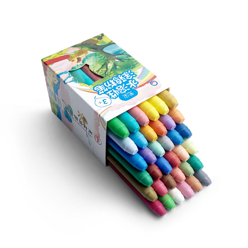Picture of Ding Dong Children's Dust-free Water Soluble Chalk Baby Graffiti Painting Graffiti Student Household Dust-free Water Soluble Chalk