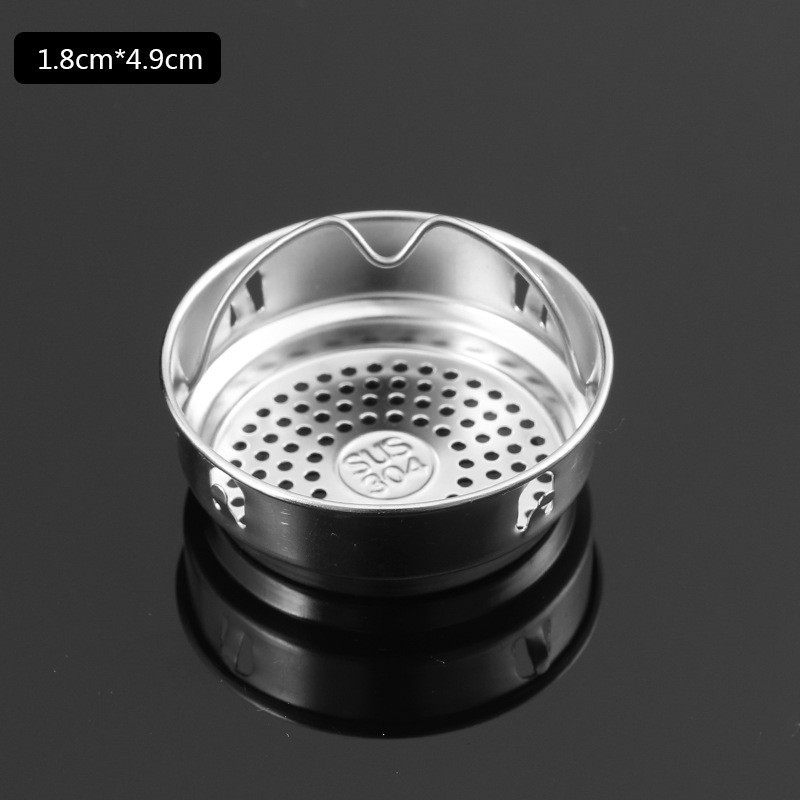 Picture of 304 stainless steel thermos cup filter tea drain tea filter glass cup tea partition ceramic cup tea net teapot accessories