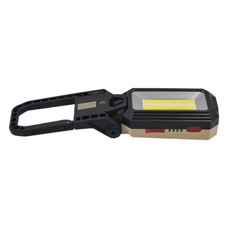New LED multifunctional charging work light with Magnet folding COB maintenance light red light warning light