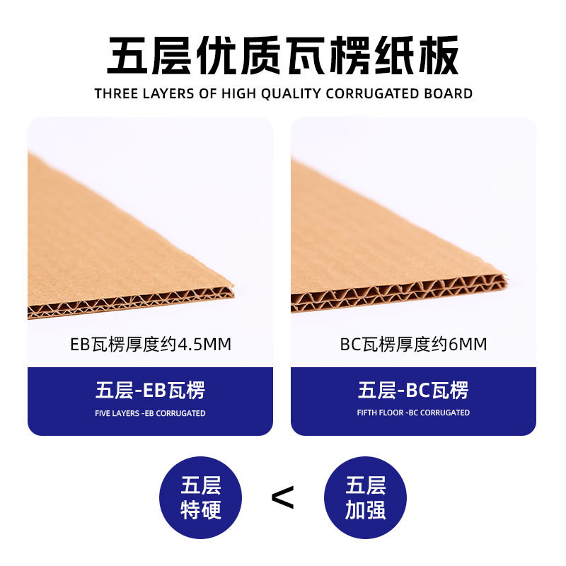 Picture of Customized Carton Express Carton Printing Three-layer Five-layer Extra Hard Corrugated Box Processing Packaging Carton Personalized Customization