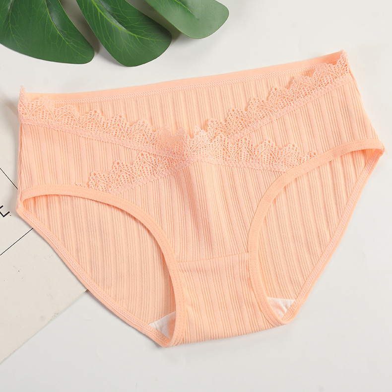 Picture of Pregnancy Want Things Threaded Low Waist Maternity Underwear Pure Cotton Early Pregnancy and Second Pregnancy Belly Support Pants Breathable Prenatal and Postpartum Pants