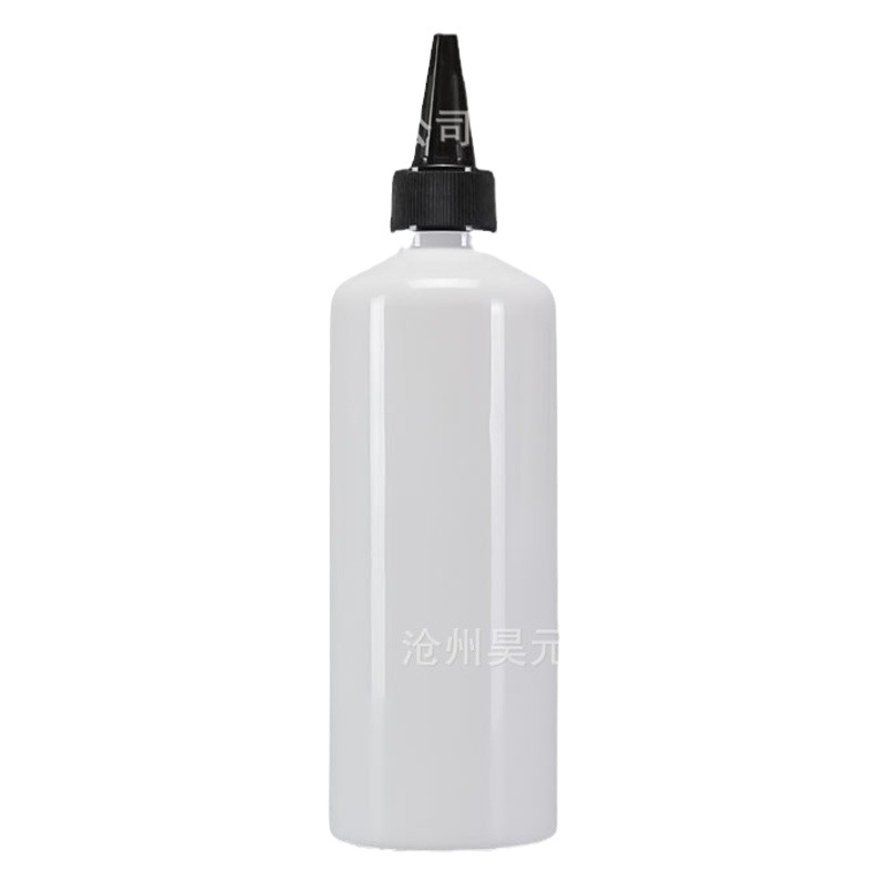 Factory spot 300ML pointed-nose bottle PET plastic bottle pointed-nose cap ink sub-bottled squeeze oil bottle