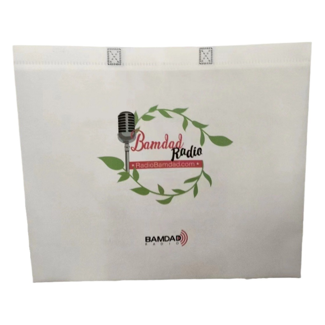 Color coated three-dimensional in stock non-woven handbag small batch color gift advertising clothing bag packaging