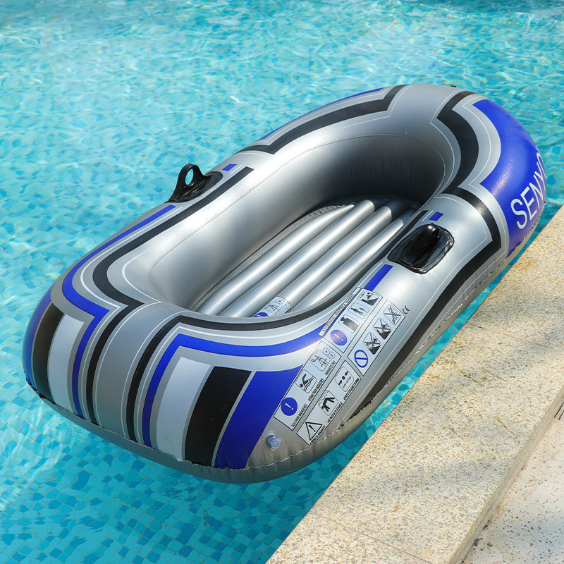 Picture of New PVC material kayak rubber boat thick folding assault boat thickened one inflatable fishing boat