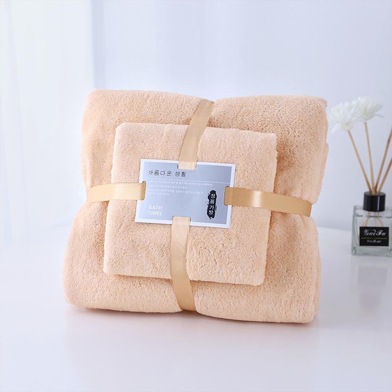 Picture of Towel and Bath Towel Set, Absorbent, Quick-Drying, Face Wash and Bath Gift, Wedding Souvenir, Wholesale, Soft and Skin-Friendly