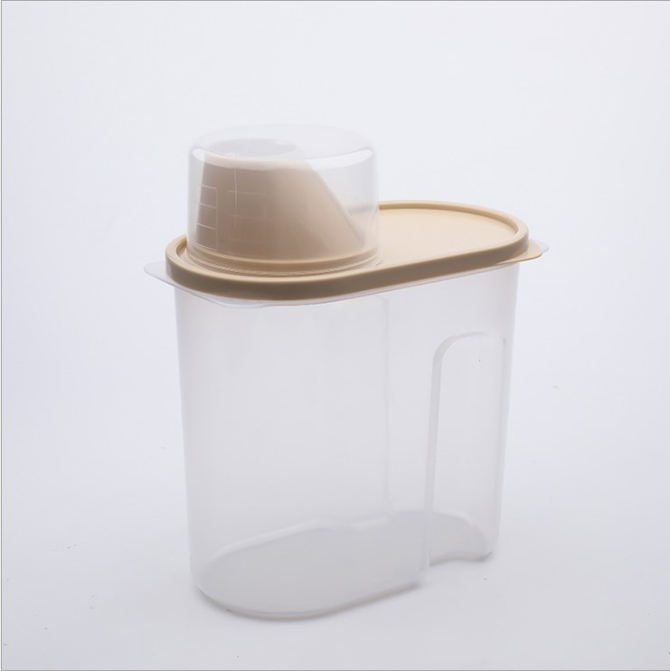 Picture of Food Grade Sealed Jar Moisture-proof Grain Spice Snacks Dry Goods Bottle Storage Box Transparent Kitchen Storage Jar