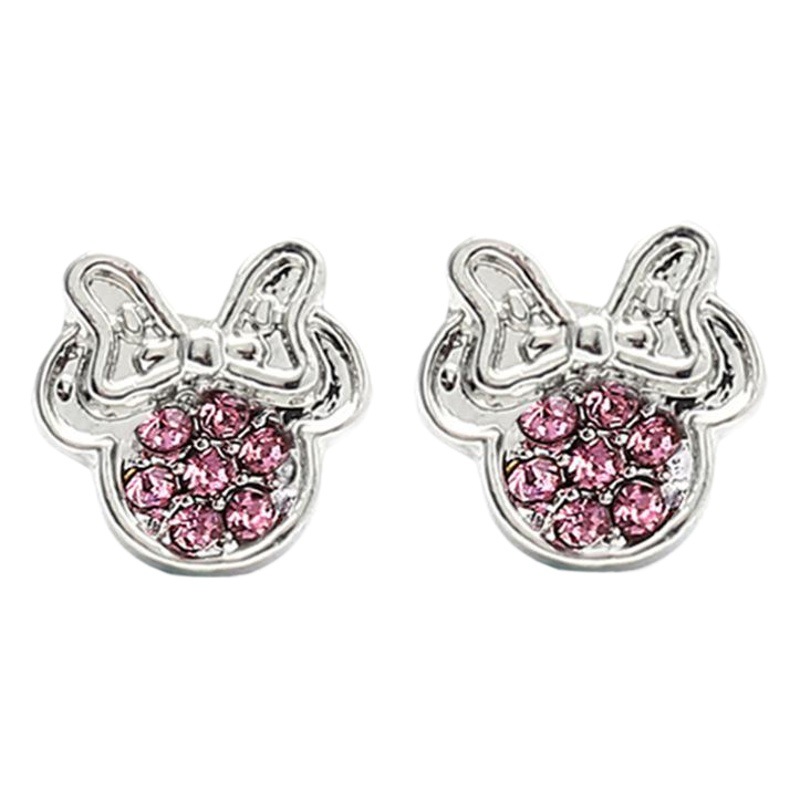 AliExpress hot selling Korean princess style cute bow studded earrings cartoon earrings Yiwu wholesale