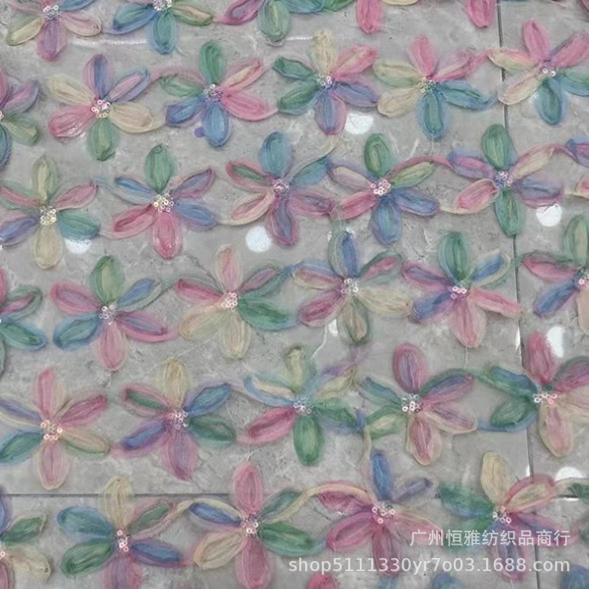 Spring and Summer 2023 Fashion Plum Blossom Chiffon Heavy Industry Beads Embroidery Flower Lace Fairy Dress Children's Wear Noodles