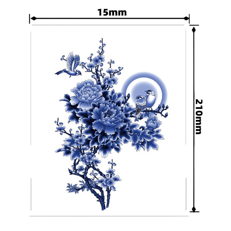 Kirin Lion Fox Big Picture Tattoo Sketch Flower Dark Totem Tattoo Sticker Waterproof Simulation Flower to Picture Customization