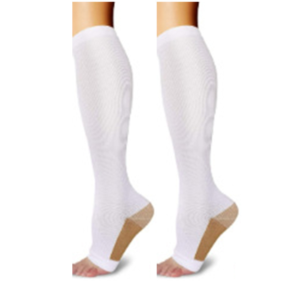 Picture of Solid Color Sports Compression Socks Anti-flexure Compression Socks Running Stretch Socks Suitable for Nurse Wrap Calf