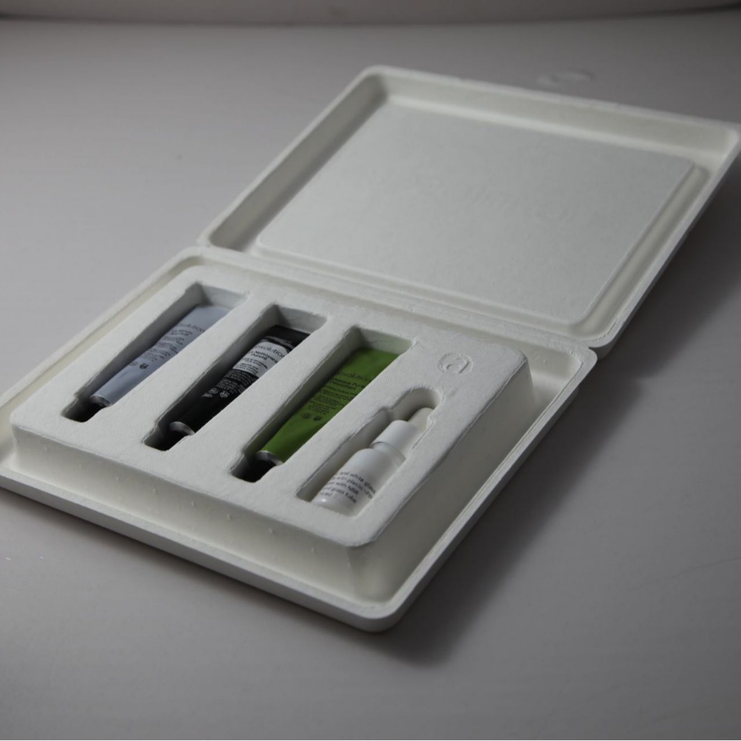 Sugar Cane Pulp Environmental Protection Box Square Paper Plastic Model Cosmetic Wet Pressed Pulp Box