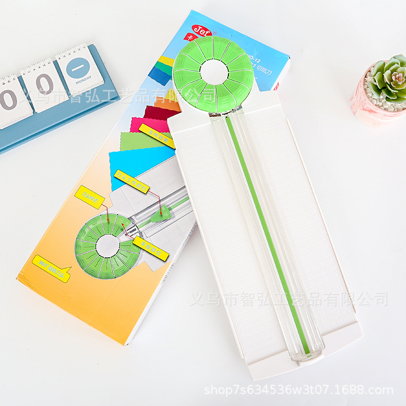 Paper cutter straight line dotted line indentation lace 12-in-one paper cutter children's handmade hand account creasing paper cutter