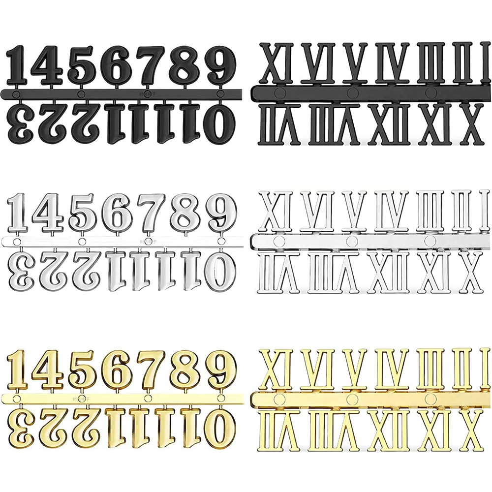 Cross-border Hot Selling 2CM Ala Digital Brand 2.3CM Rome Digital Brand Gold Silver Black Three Color DIY Watch Accessories