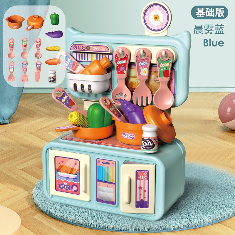 Picture of Cross-Border Children's Play House Kitchen Toy Set Girls Simulation Spray Water Cooking Mini Tableware Table Wholesale