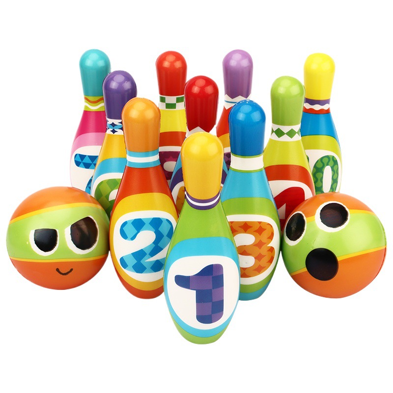 Picture of Cross-border large pu solid children bowling suit parent-child interactive toys kindergarten indoor sports ball