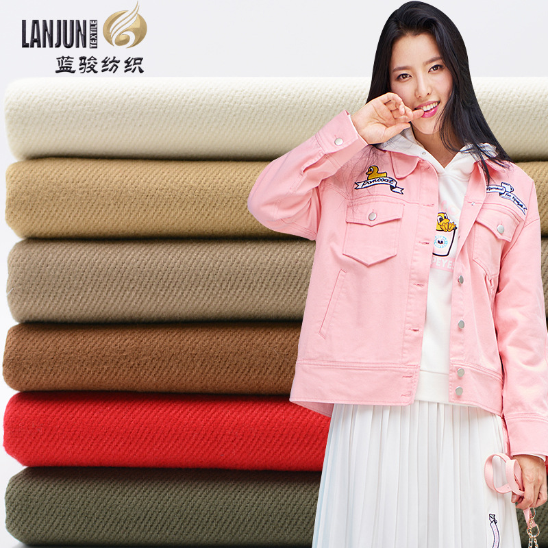 Factory spot supply cotton combed 7*7 roving yarn card fabric full process carbon sanding denim jacket fabric
