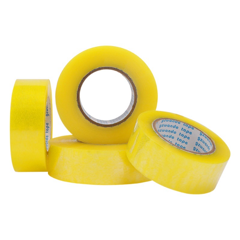 A large number of wholesale e-commerce packaging sealing tape express office whole box transparent large roll tape sealing glue spot