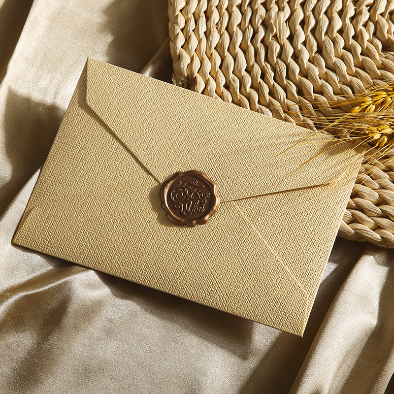 Picture of Letterhead Envelope Set Thickened linen Envelope Handwritten Love Letters for Male Girlfriend to Confess Birthday Greeting Card Exquisite Letterhead