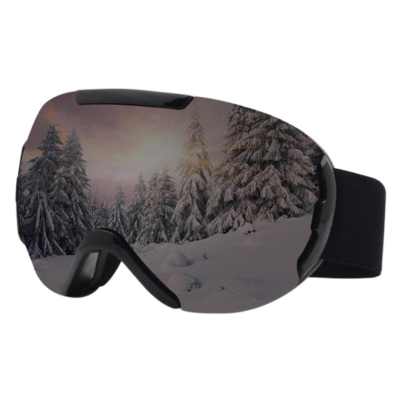Amazon Cross-Border Ski Glasses Double-Layer Anti-Fog Large Field of View Spherical Ski Goggles Mountaineering Goggles Ski Equipment