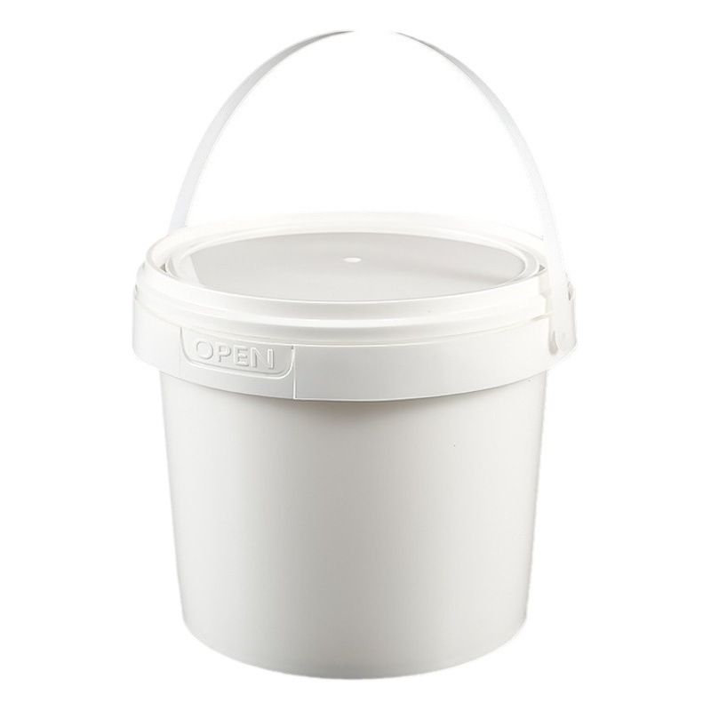 Wholesale Plastic Bucket Toy Bucket Food Bucket Takeaway Packing Meal Box Bucket Packing Bucket White Bucket Round Bucket Thickened Sealed Bucket