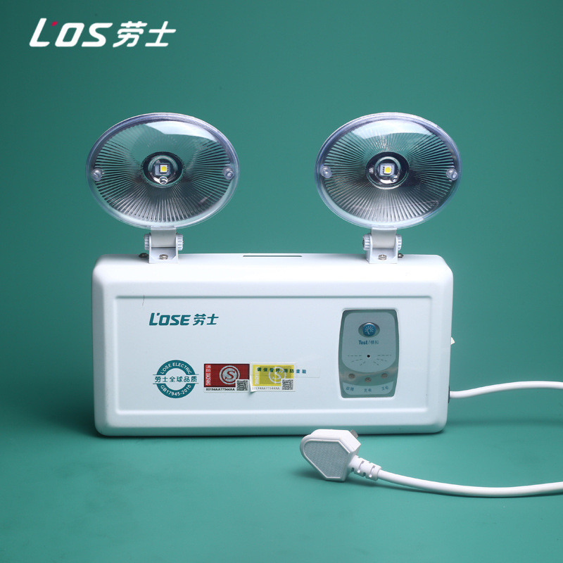 Picture of Lauer fire emergency light evacuation emergency lighting double head lamp wall-mounted double head emergency high-brightness fire lighting lamp
