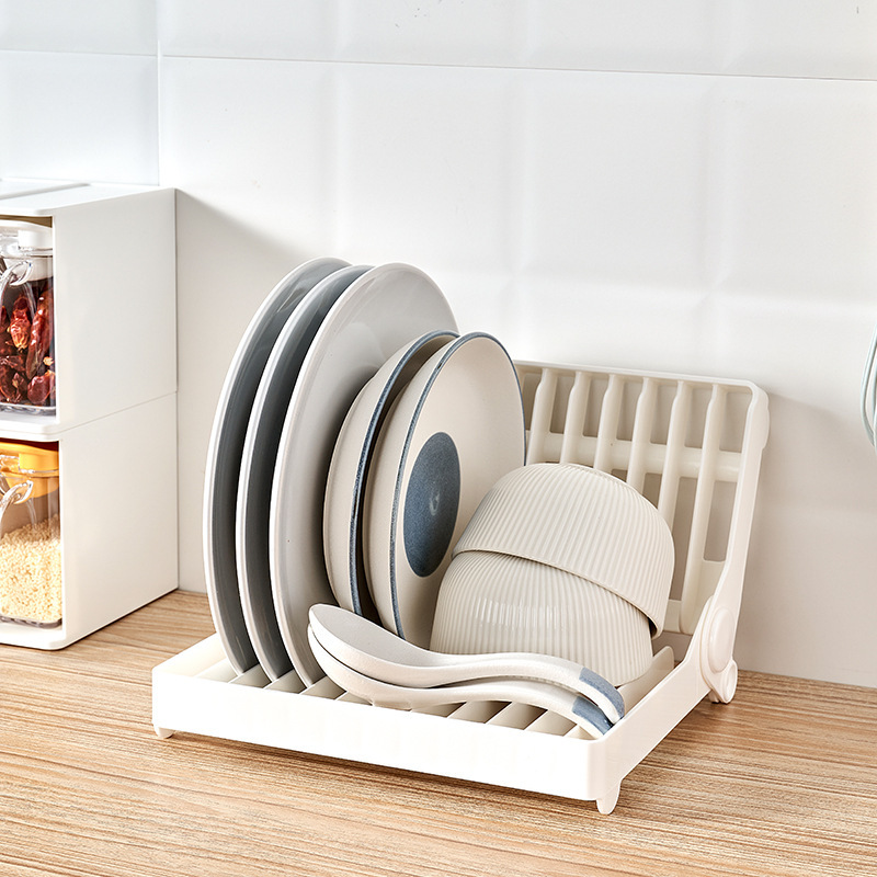 Japanese-style kitchen draining dish rack dish rack single-layer cupboard bowl rack simple cabinet multi-functional storage rack
