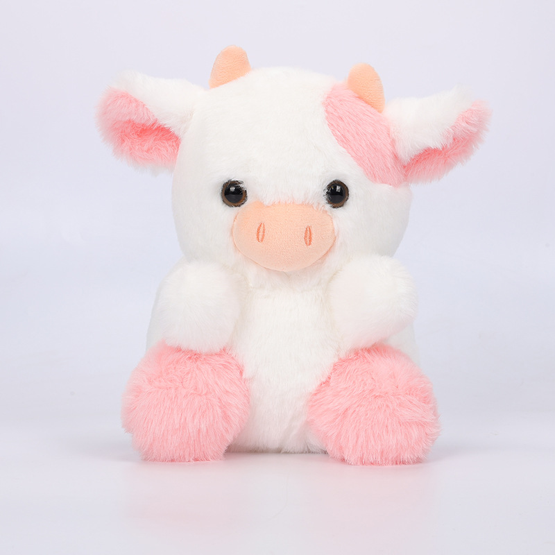 Picture of Strawberry Cow Cross Border New Toy Cow Strawberry Doll Cow Plush Toy Pink
