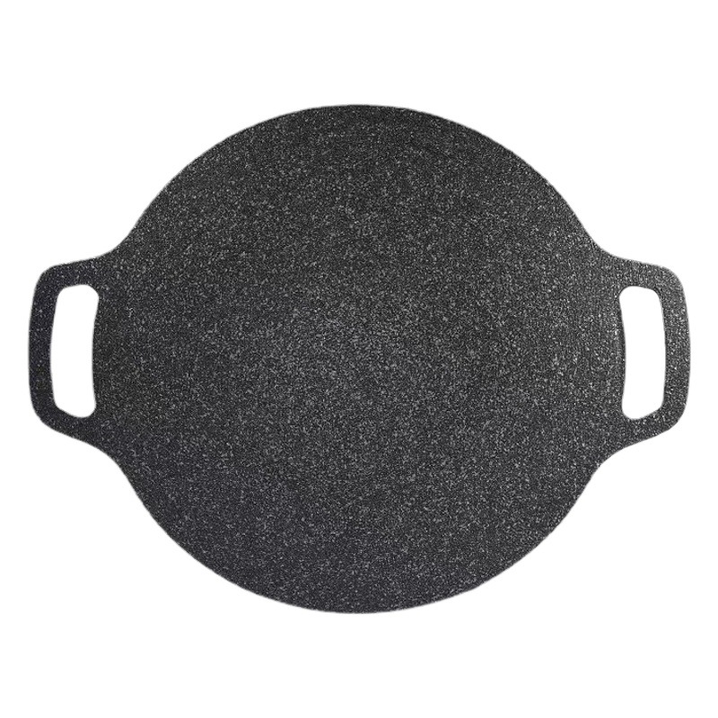 Outdoor Camping Barbecue Special Pot Korean-style Grill Plate Electromagnetic Barbecue Plate Round Teppanyaki Maifan Stone Household Oven Fried