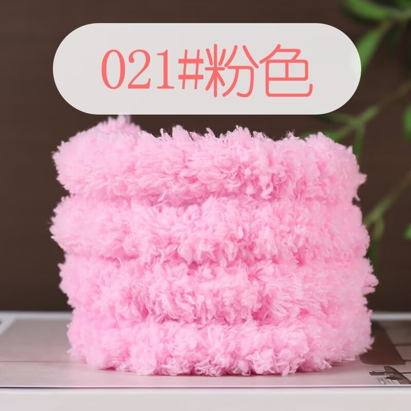 Picture of 15mm coral fleece twist bar super thick super dense handmade diy material bag puppy cat rabbit wool top