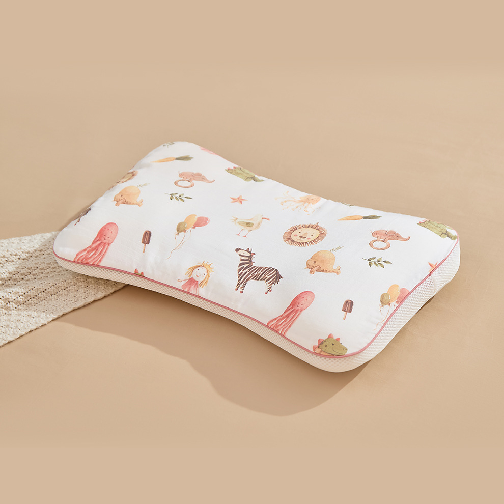 Picture of Children's pillow 1-3-6 years old and above the four seasons universal baby partition pillow kindergarten primary school students special breathable pillow