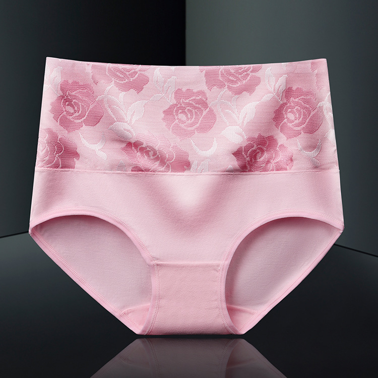Picture of Morning Beauty Large Version Pure Cotton High Waist Tummy Control Women's Underwear Fat mm Pure Cotton Women's Underwear Factory Direct Sales 629