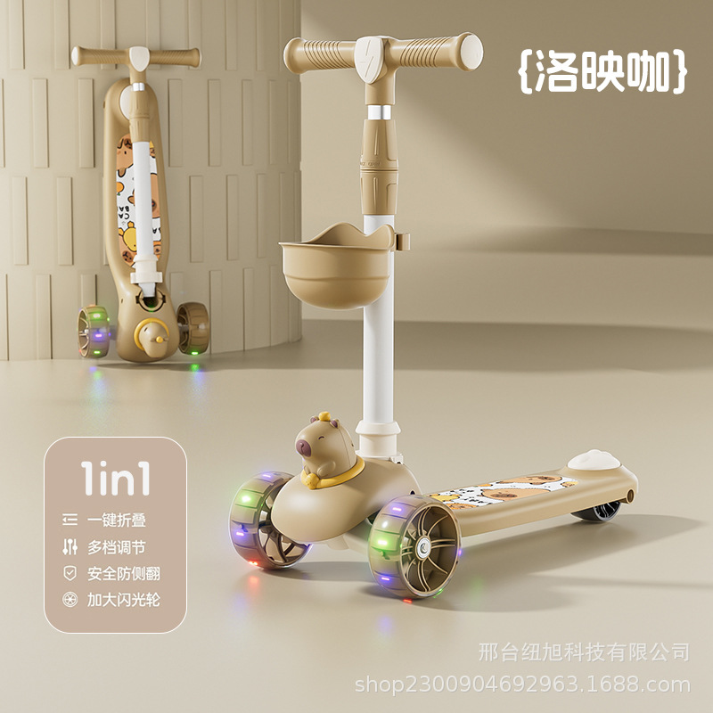 Picture of Children's Scooter Manufacturer 1-3-6-8 Years Old Three-In-One Sit-On Scooter for Girls and Boys Baby Scooter