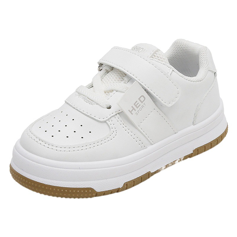 Children's White Shoes Spring & Fall 2025 Girls' Sports Shoes Non-Slip Lightweight Boys' Sneakers Soft Sole Baby Casual Shoes