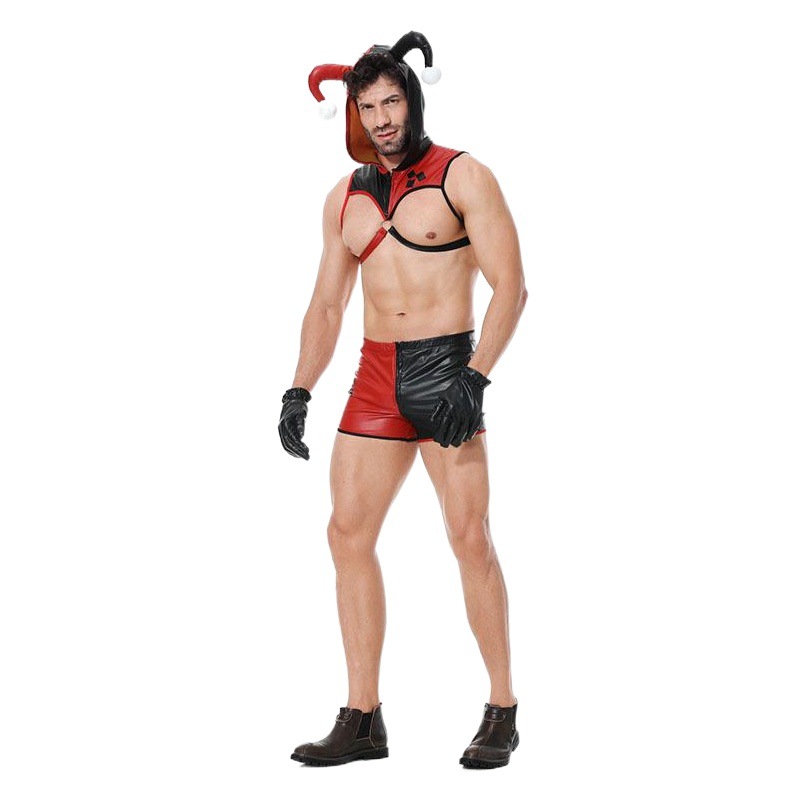 European and American Cross-Border Halloween Macho Clown Sexy Sexy Lingerie Cosplay Nightclub Temptation Stage Performance Clothing