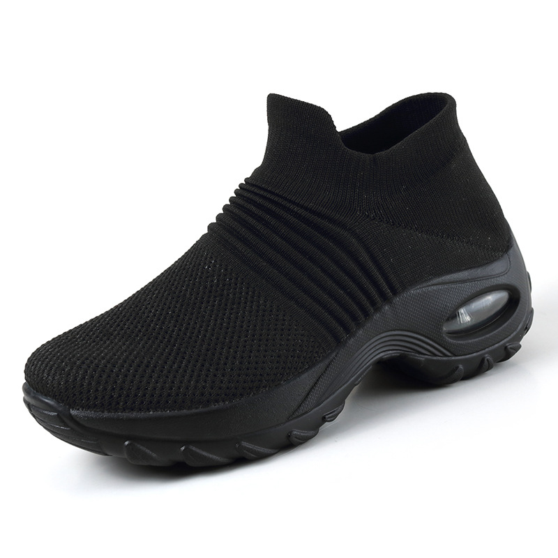 Picture of Cross-Border Hot Style Large Size Women's Shoes Air Cushion Fly Woven Casual Shoes Slip-On Shoes Fashion Rocking Shoes Quanzhou Sports Shoes