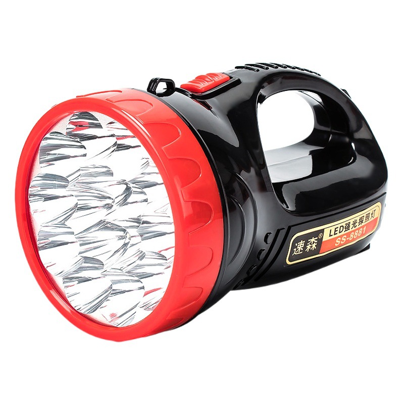 High-power portable led Searchlight strong light long-range security patrol emergency flood control fire large flashlight