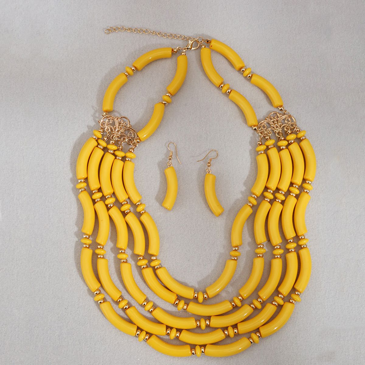 Europe and the United States new exaggerated fashion handmade beaded multi-layer clavicle chain cross-border hot necklace AliExpress manufacturers hot
