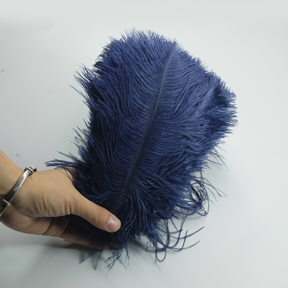 Picture of Color in stock 20-25cm ostrich feather flower home flower arrangement wedding decoration accessories ostrich feather wholesale