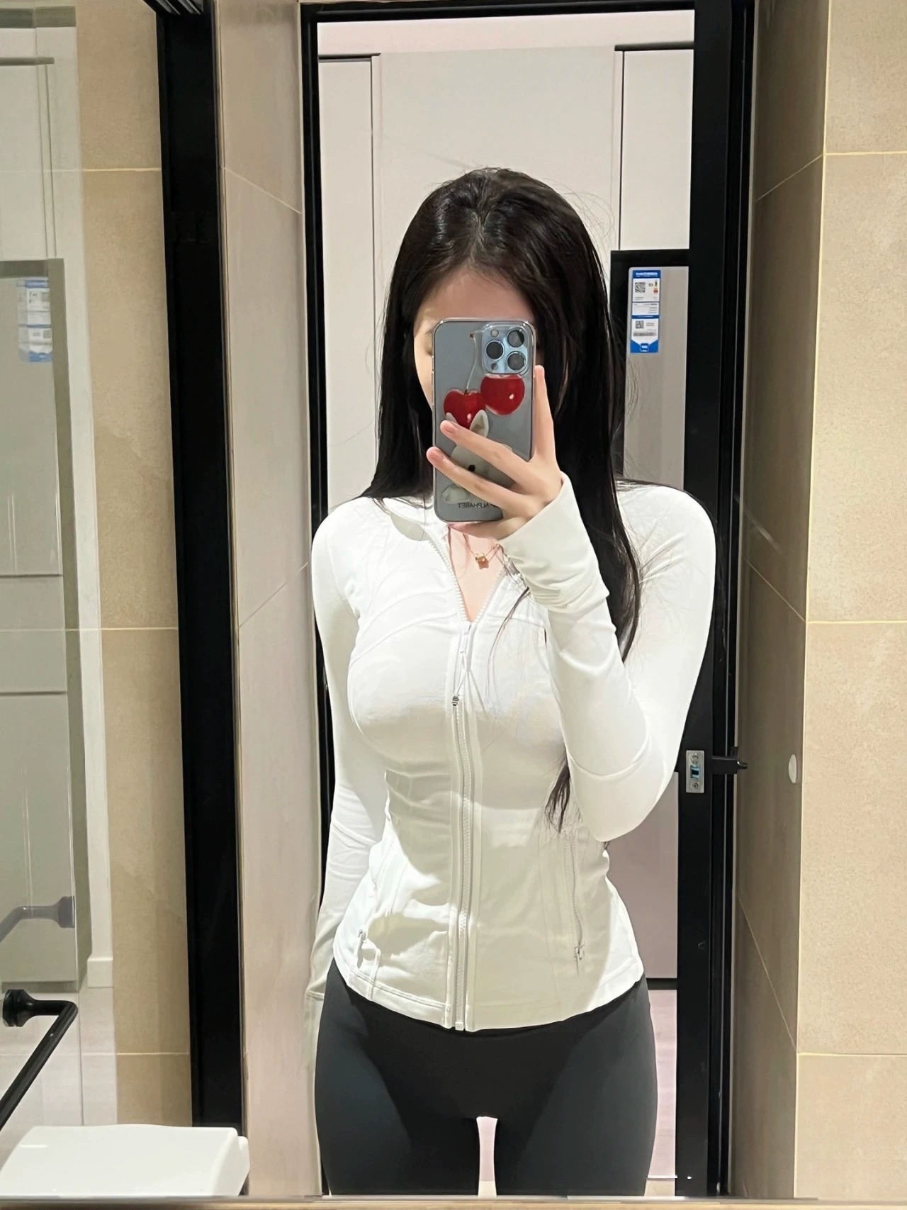 Picture of Lulu Same Style Spring and Autumn Women's Sports Jacket Yoga Clothes Top Casual Outdoor Collar Long Yoga Long Sleeve Jacket