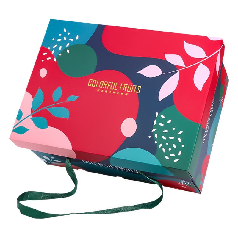 Fruit gift box empty box universal gilding Apple fragrant pear 5.00 kg-7.50 kg load-bearing portable gift box wholesale