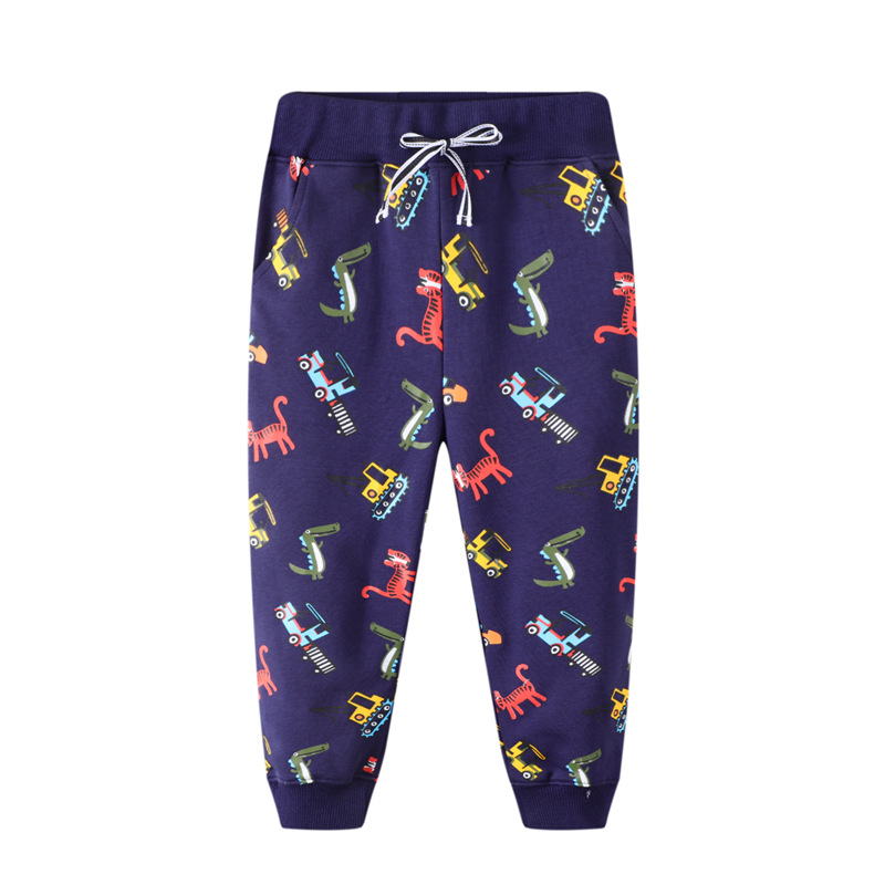 Picture of 2025 Children's Autumn New European and American Boys' Pants Baby Casual Pants Dinosaur Pattern Children's Clothing Wholesale